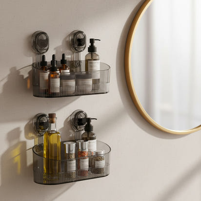 Toilet Suction Cup Storage Rack
