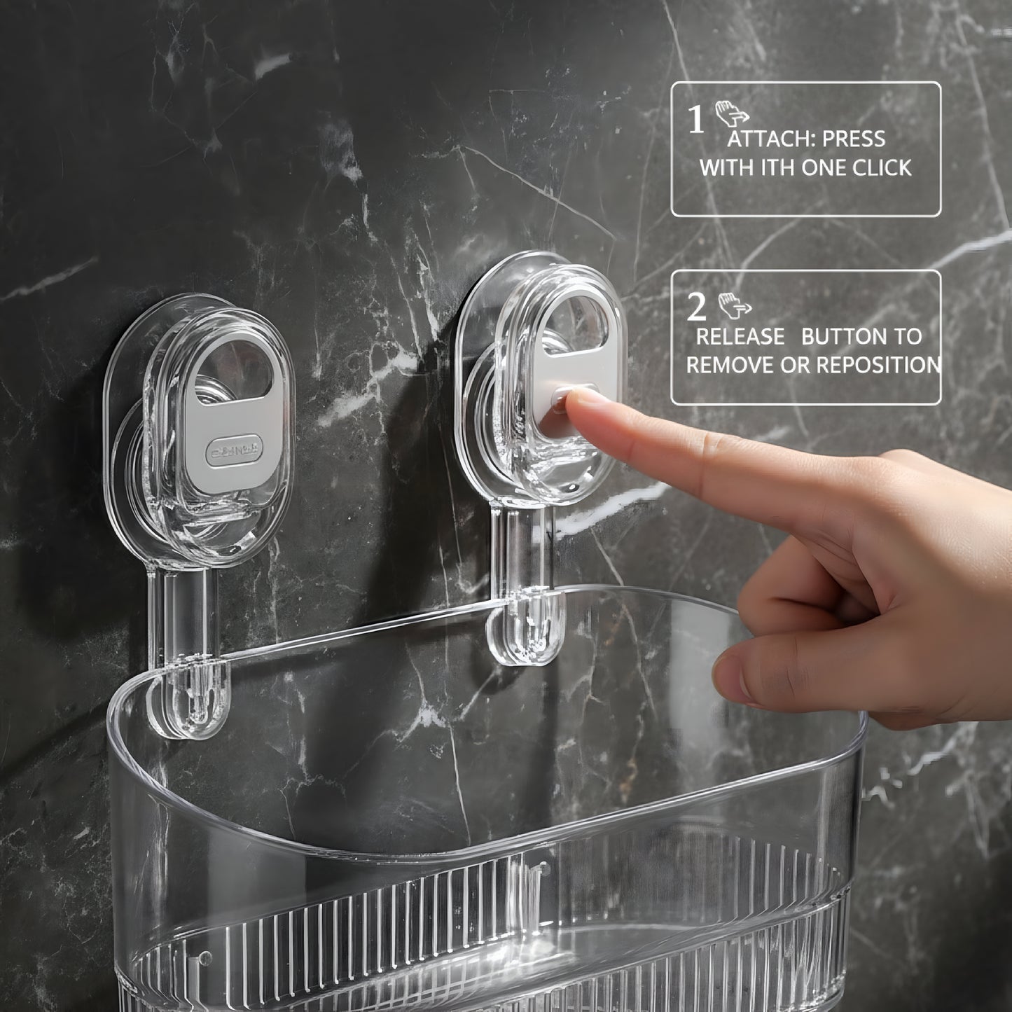 Toilet Suction Cup Storage Rack