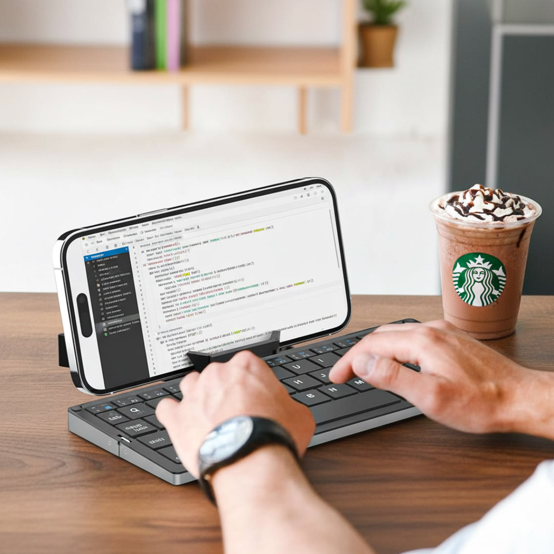 Folding Bluetooth Keyboard for Mobile & Computer